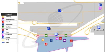 Mapa de Lille aeropuerto