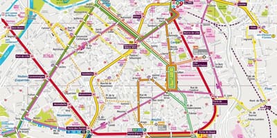 Mapa de Lille autobús