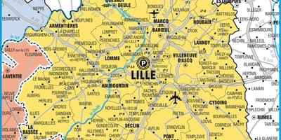 Mapa de Lille estado
